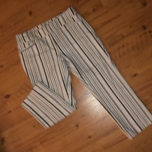 7th Ave Suiting Collection Stripped Capri Pants
